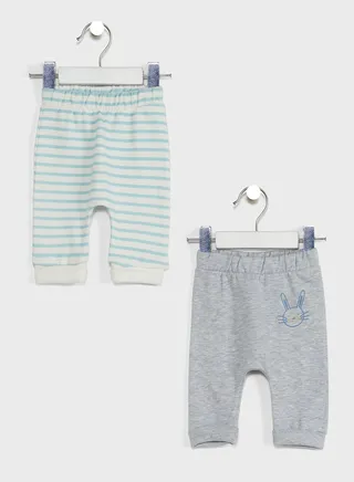 Infant 2 Pack Striped Sweatpants 