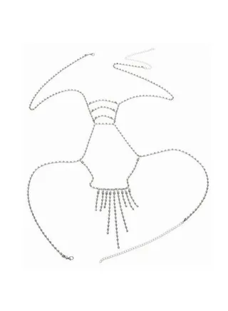 Rhinestone Tassel Sparkling Body Chain 