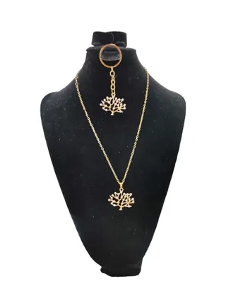 Stylish Pendant Necklace With Keychain 
