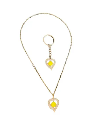 Stylish Pendant Necklace With Keychain 
