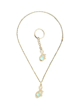 Stylish Pendant Necklace With Keychain 