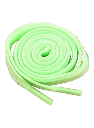 1 Pair Sport Neon Color Luminous Fluorescent Polyester Shoelaces Light Green 