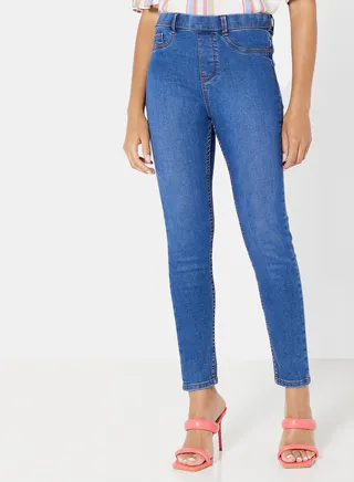 Skinny Denim Jeggings Blue 