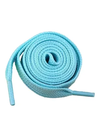 1 Pair Sport Neon Color Luminous Fluorescent Polyester Shoelaces Blue 