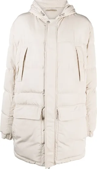 Padded Hooded Parka Coat