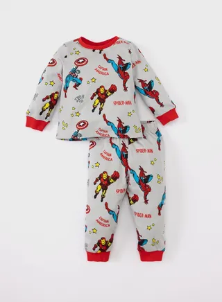 2 Piece Regular Fit Crew Neck Licensed By Marvel K 