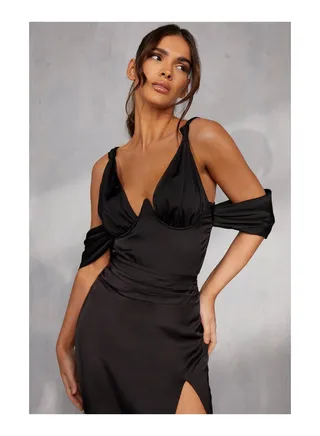 Premium V Bar Ruched Bodysuit 
