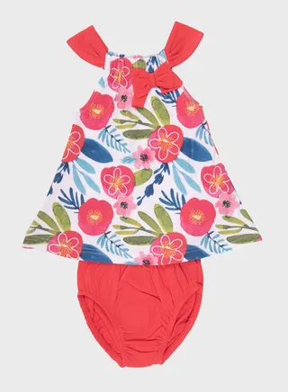 Infant Graphic Dress + Knicker Set 