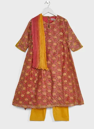 Kids Printed Dress & Salwar Set 