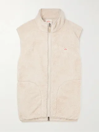 Logo-Appliquéd Fleece Gilet