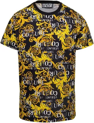 Versace Jeans Couture Baroque-Printed Crewneck T-Shirt