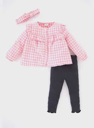 Infant Checks Top & Trousers Set 
