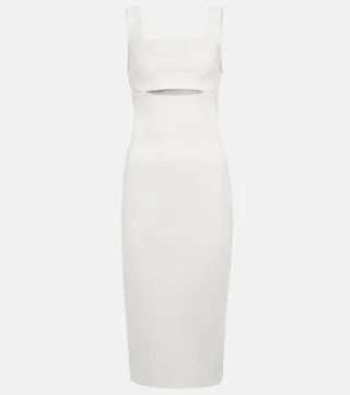 VB Body cutout knit midi dress