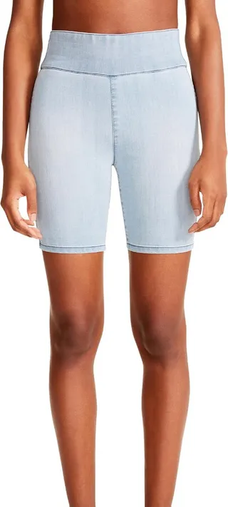 Selena Womens Denim High Rise Bike Shorts
