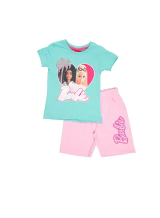 Teal Girls Shorts & Top Set 