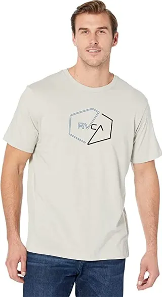 RVCA Halfway Short Sleeve Tee (Mirage) Men's Clothing