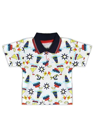 Baby Boys Polo T-shirt All over Printed 