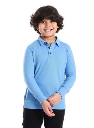 Boys Collared Neck Polo Shirt 