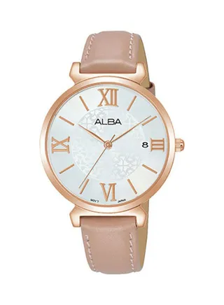 Women's Watch Band Water Resistant Leather Analog Ag8K78X1 