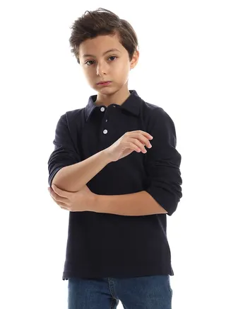 Boys Collared Neck Polo Shirt 