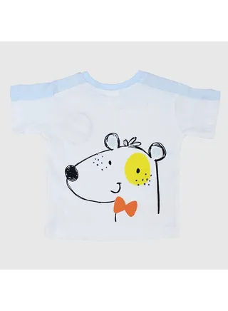 Smiling Puppy Short-Sleeved T-Shirt 