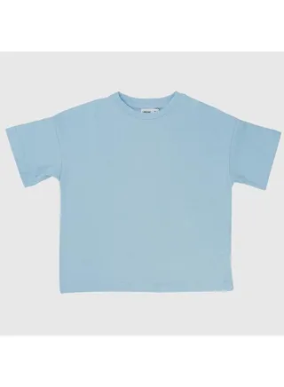 Plain Babyblue Short-Sleeved T-Shirt 