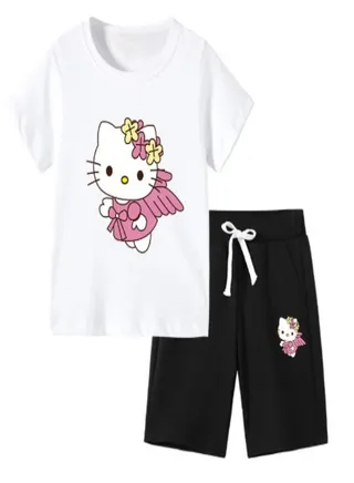 Hello Kitty Printed T-shirt Short For Girls Style 8 