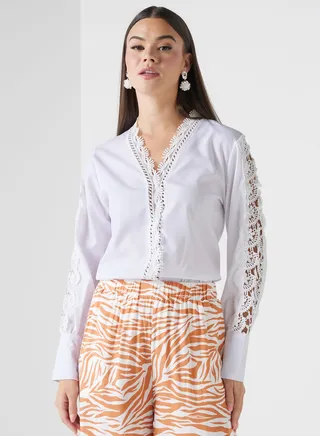 Lace Sleeved Top 