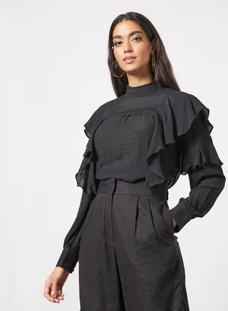 Ruffle Detail Top 