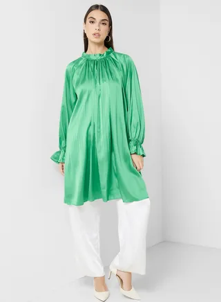 Pleated Tunic Top 