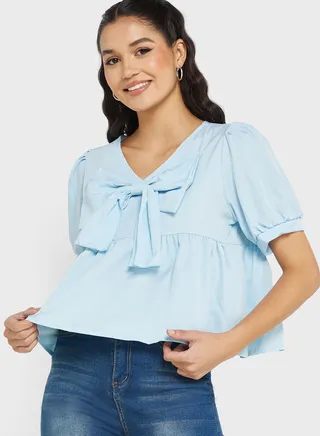 Tie Knot Detail Blouse 