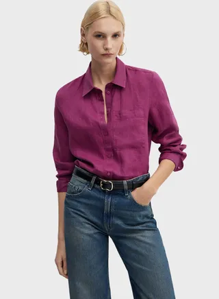 Pocket Detail Button Down Shirt 
