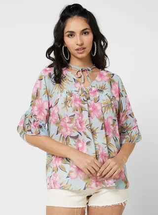 Urban Minx Floral Print Top