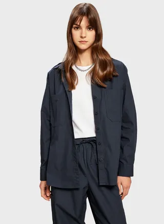 Relax Fit Poplin Long Sleeve Tunic 