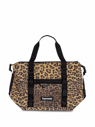 Leopard-Print Zip Tote Bag