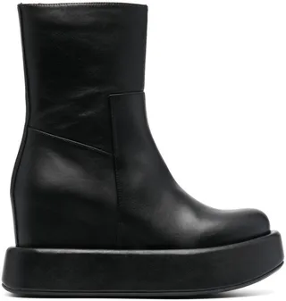 Leather Platform Boots