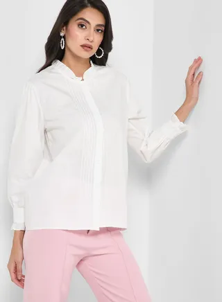 Frill Detail Button Shirt 