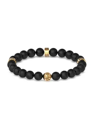 4G Black Beads Bracelet 