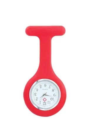 Women's Medical Nurse Fob Analog Pocket Watch Red 
