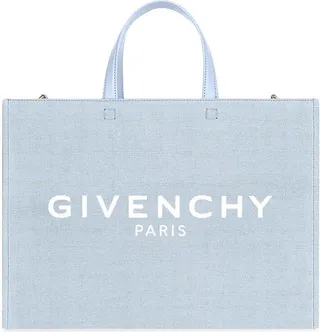 Medium G Tote Shopping Bag In Canvas