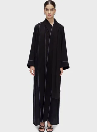 Wide Sleeve Knitted Abaya