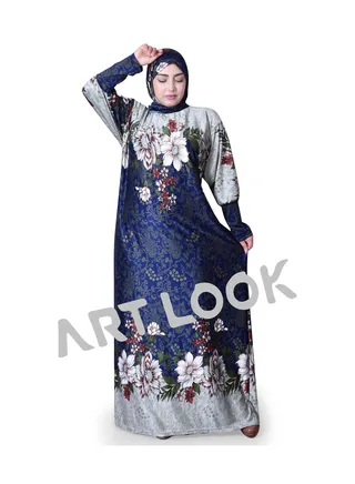 Loose and comfortable women's printed abaya 