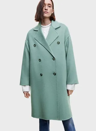 Double Breasted Longline Coat 