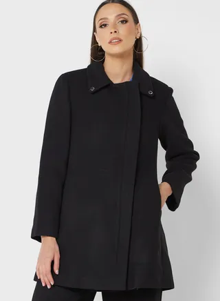 Zip Detail Coat 