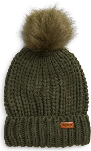 Saltburn Faux Fur Pom Beanie