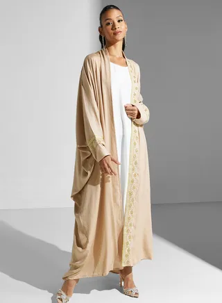 Lace Detail Abaya 