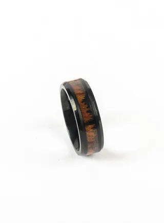 Tungsten Ebony black Ring For Him Size 11/21 