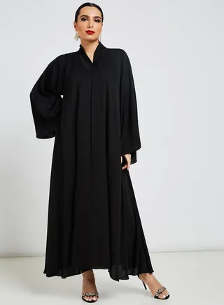 Embroidered Abaya Black 