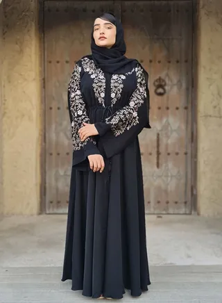 Tatreez Al Azhar Abaya with Umbrella Style 