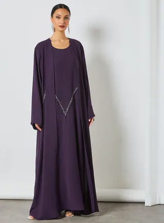 Comfortable Stylish Abaya Purple 